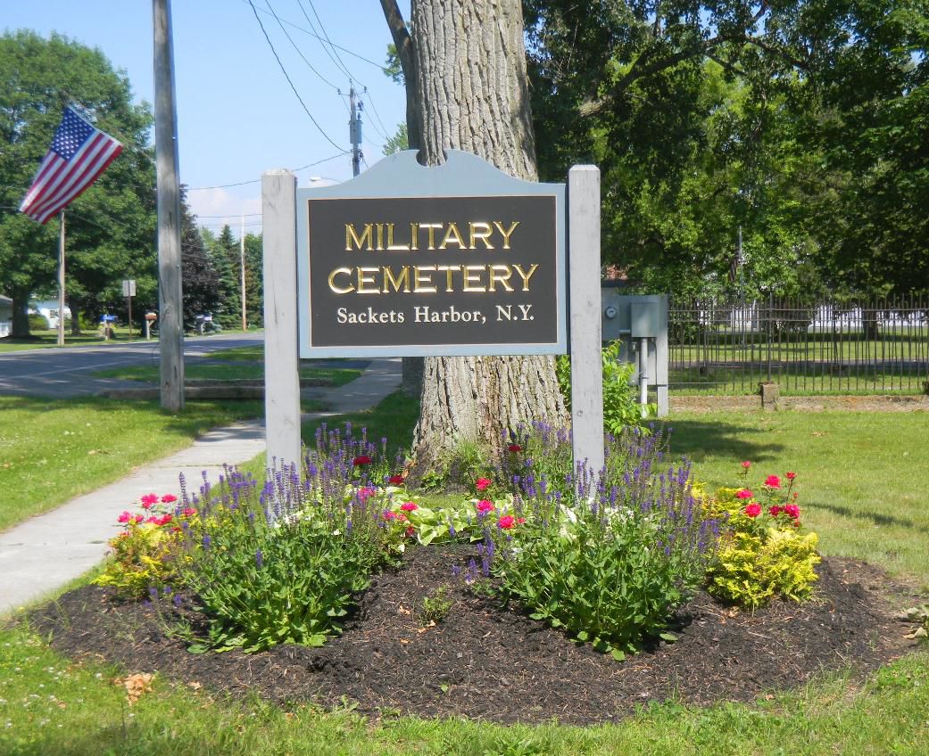 Cemetery sign